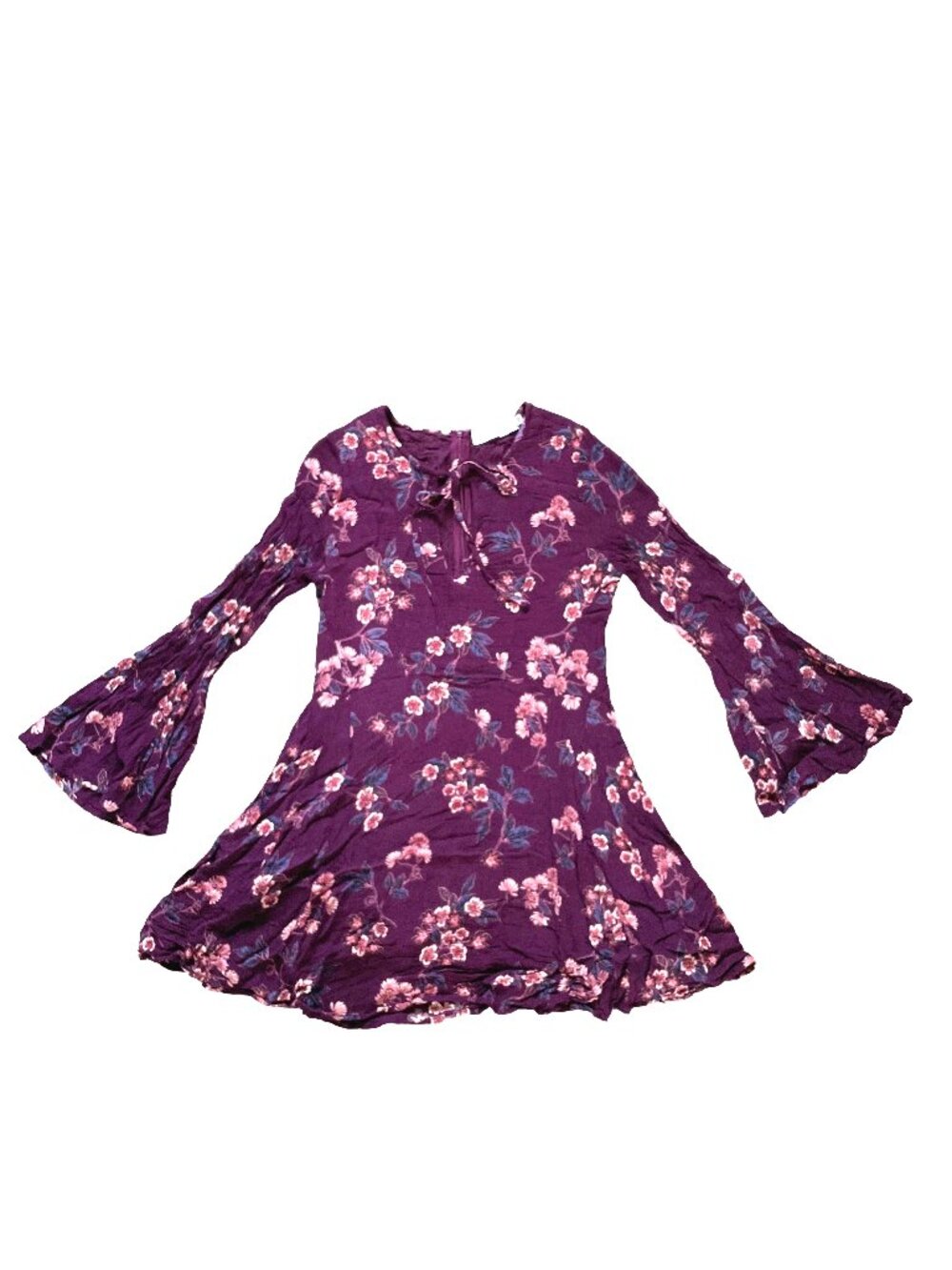 Nectar Clothing Flare Sleeve Floral Dress